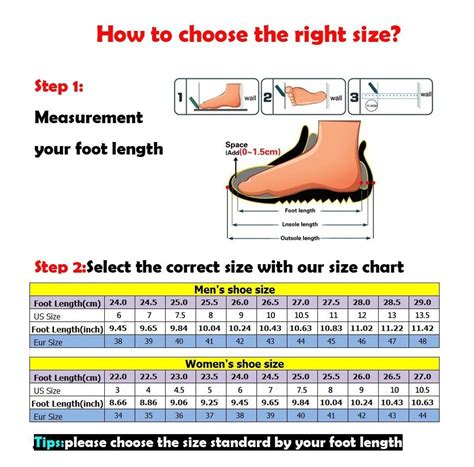 oran sandals size guide.